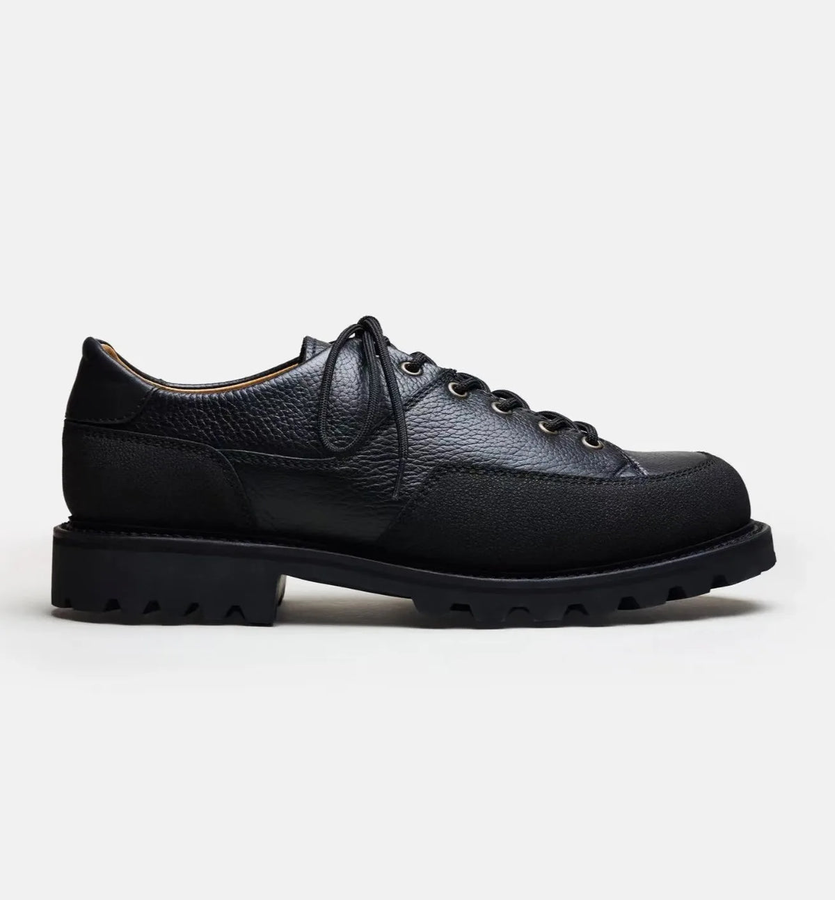 Men’s outdoor derby shoes – casual hiking shoes with chunky heel